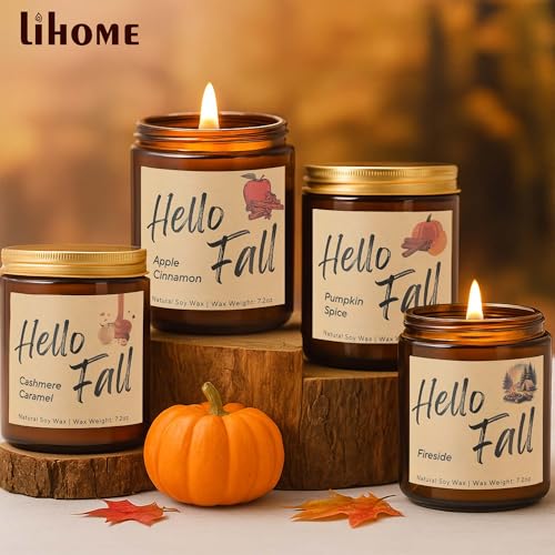 4 Pack Natural Soy Wax Christmas Candles R1397