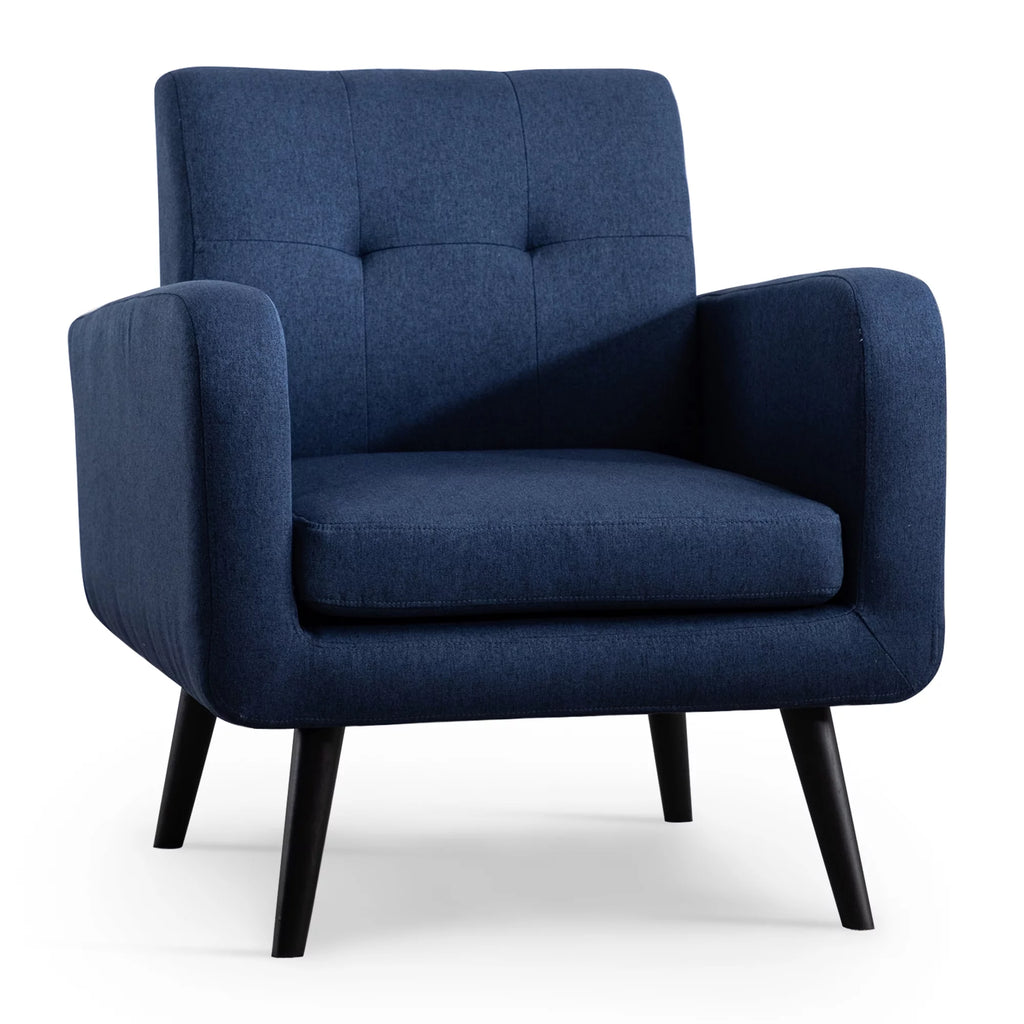 Blue Upholstered Accent Armchair G5604