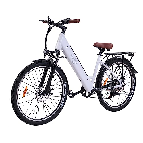 26" x 2.1 Fat Tire Electric Bicycle with 500w Motor 48V 10.4Ah Removable Lithium Battery F919