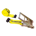 Yellow Ratchet Strap with Flat Hooks C43042