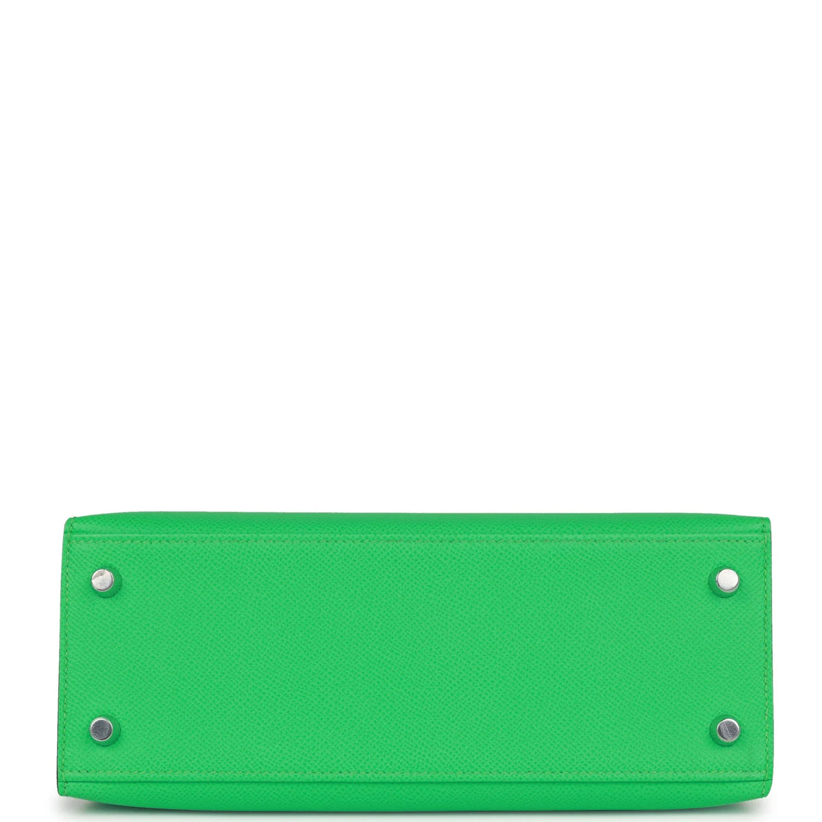 Kelly 25 Vert Comics Epsom Palladium Hardware Handbag Y46118