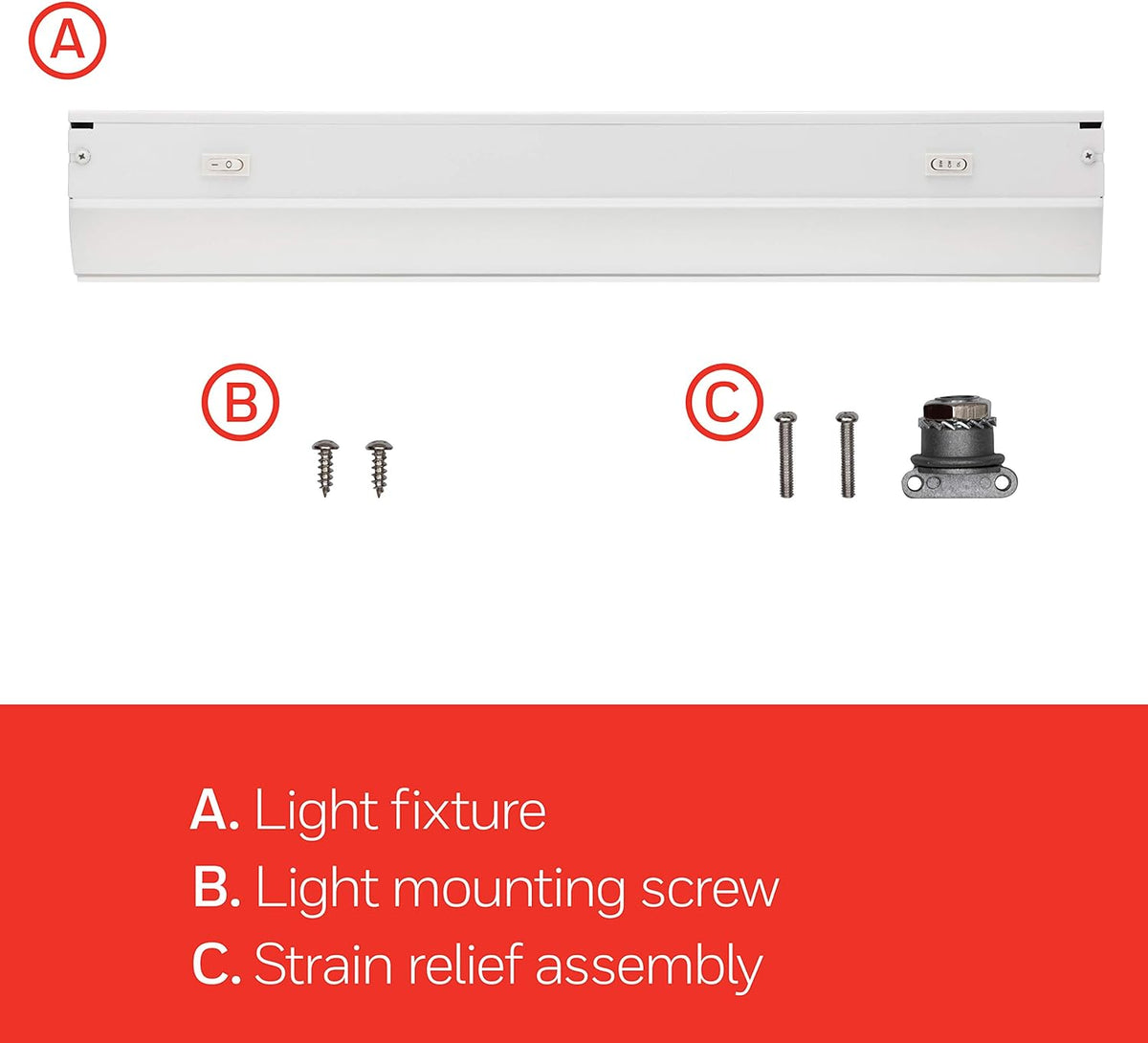 24in. Direct Wire LED Light Fixture, Selectable White, Selectable Brightness I20525