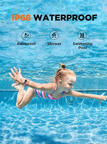 Blue Kids Fitness Tracker Watch, IP68 Waterproof F7358