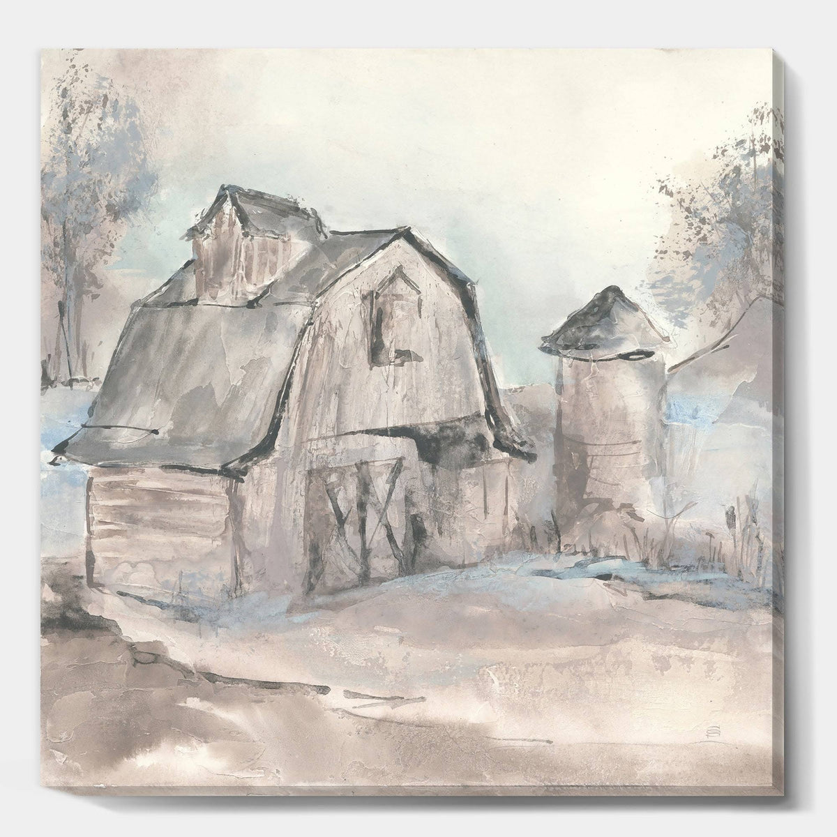 Farmhouse Canvas Art 36 in. Wide x 36 in. High D378