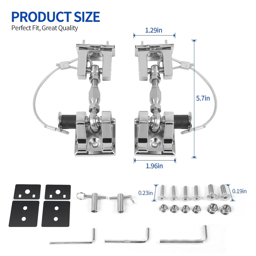 Aluminum Alloy Hood Latches Kit X878