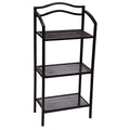 White 3-Tier Metal Bathroom Storage Shelf E642582