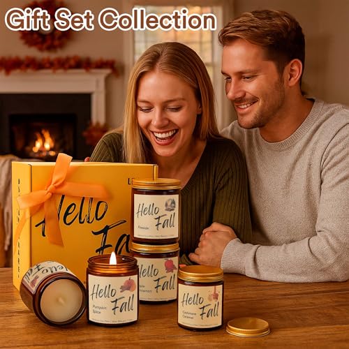 4 Pack Natural Soy Wax Christmas Candles R1397
