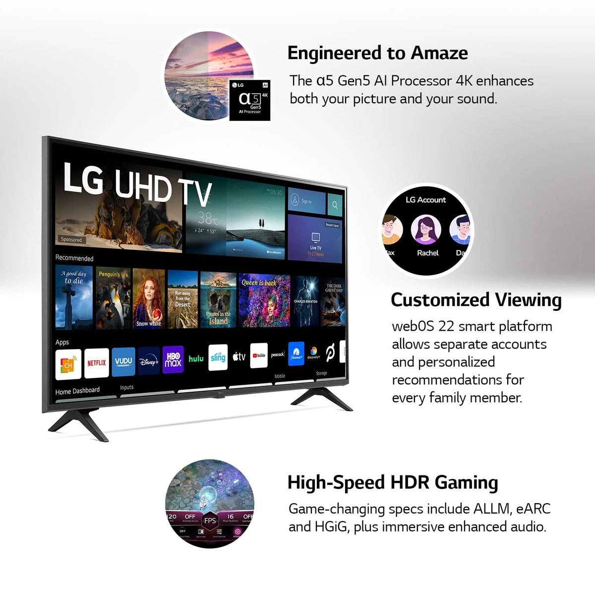 43 Class 4K UHD Smart TV M762