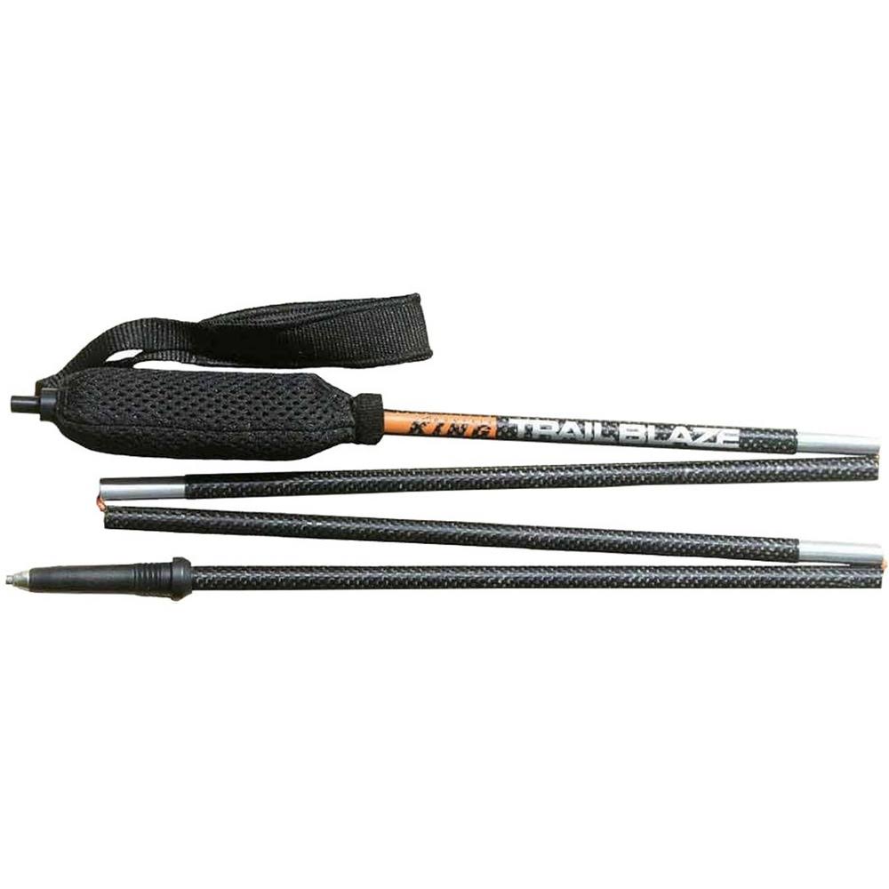 Grey Carbon Trekking Poles 4 Section Pair T9155