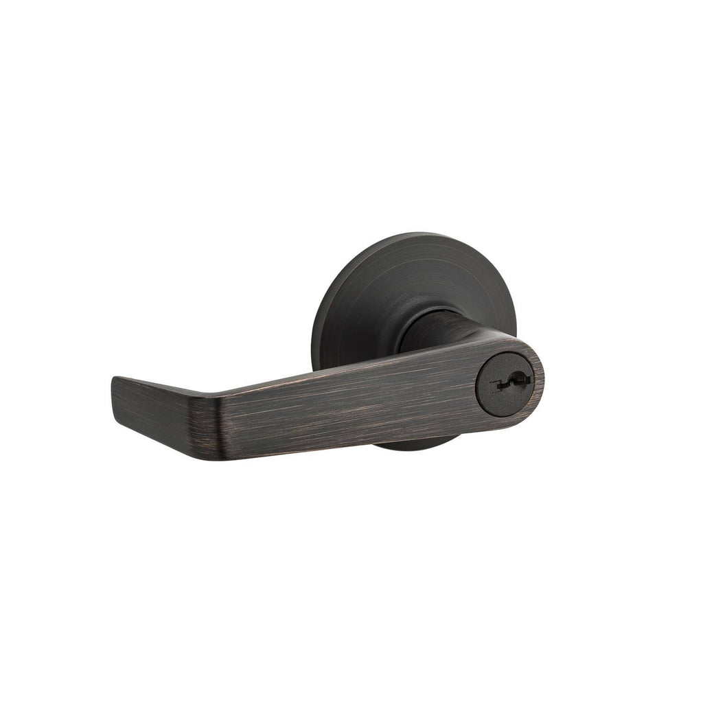 Bronze Keyed Entry Door Lever Set A576