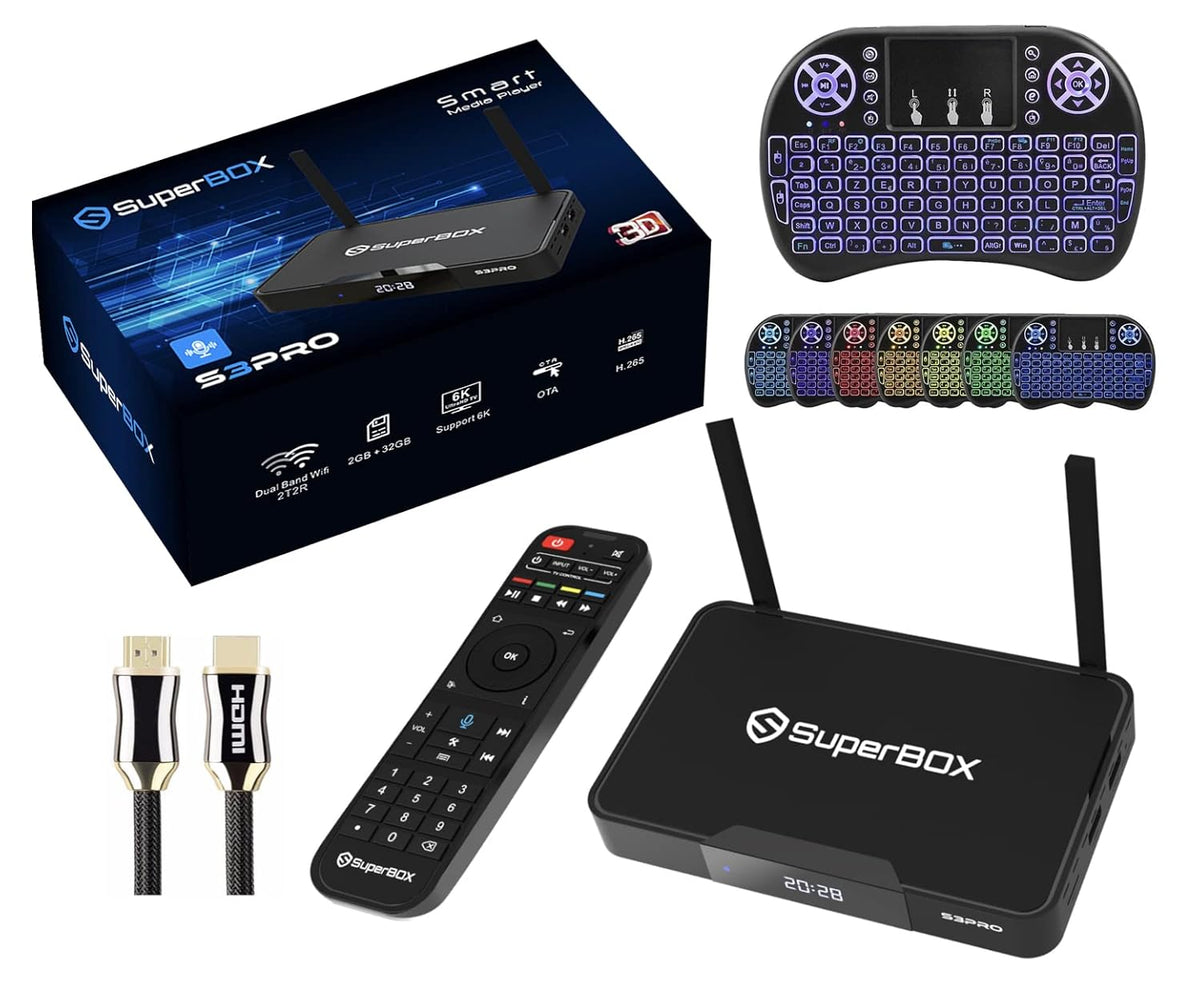 8K HDMI Cable & Backlit Mini Keyboard L3299
