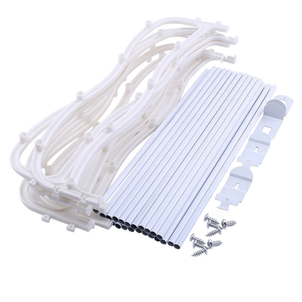 White 12-Tier Wall Hanging Shoe Organizer Y61812