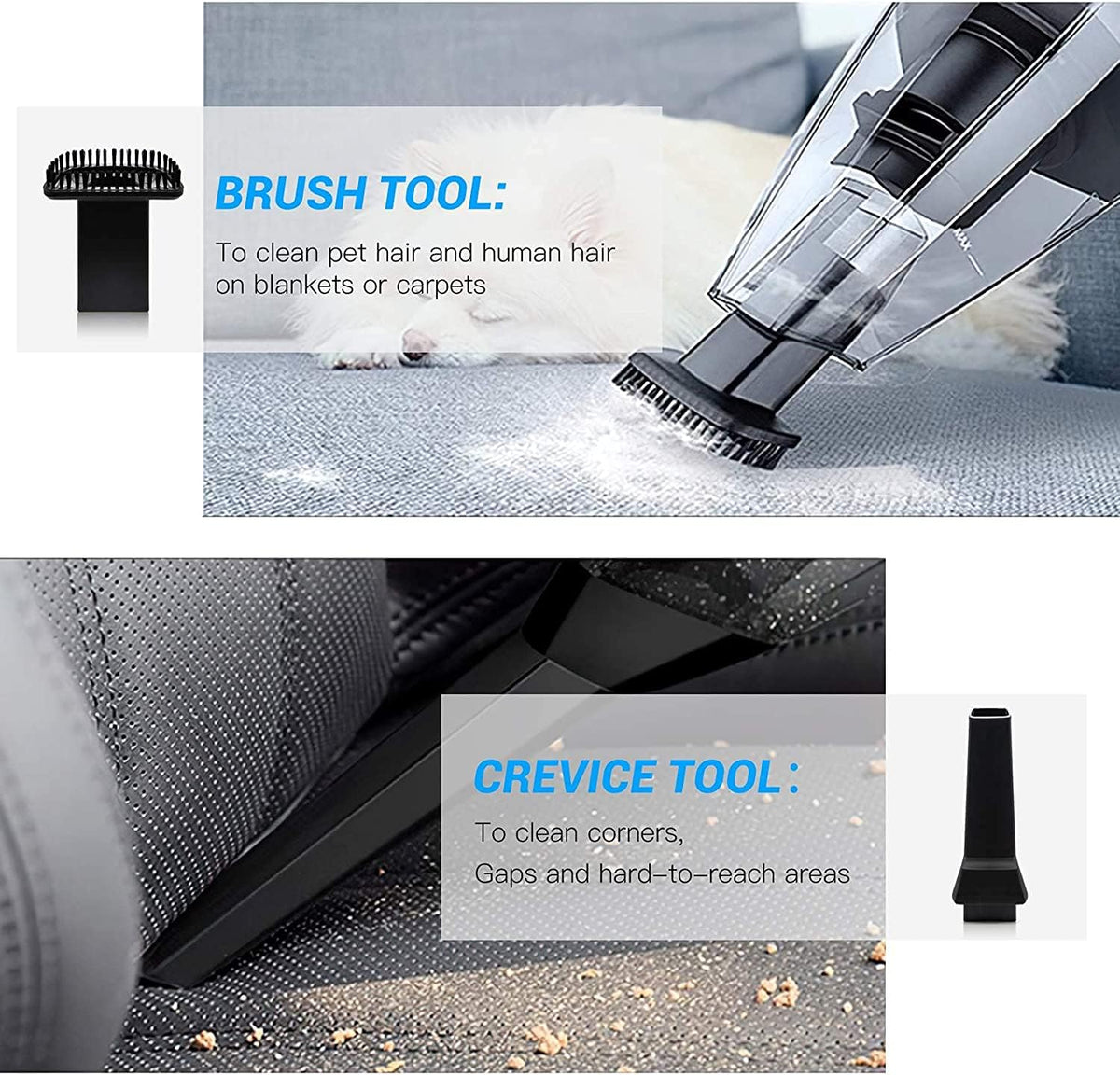 Handheld Cordless Vacuum Cleaner with Rechargeable Battery & Washable Filter Y45735