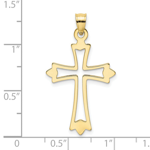 10K Yellow Gold Cross Charm X123
