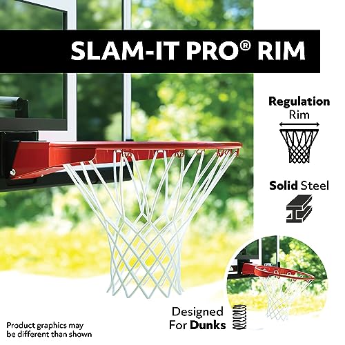 48 in. Shatter Proof Backboard Rim Combo Orange White A304078