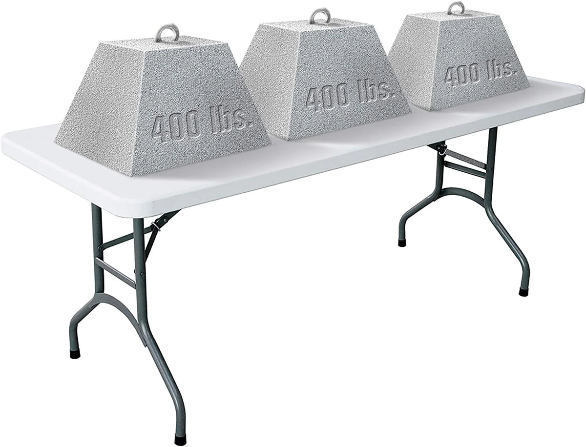 White 6 Foot Folding Table Q40543