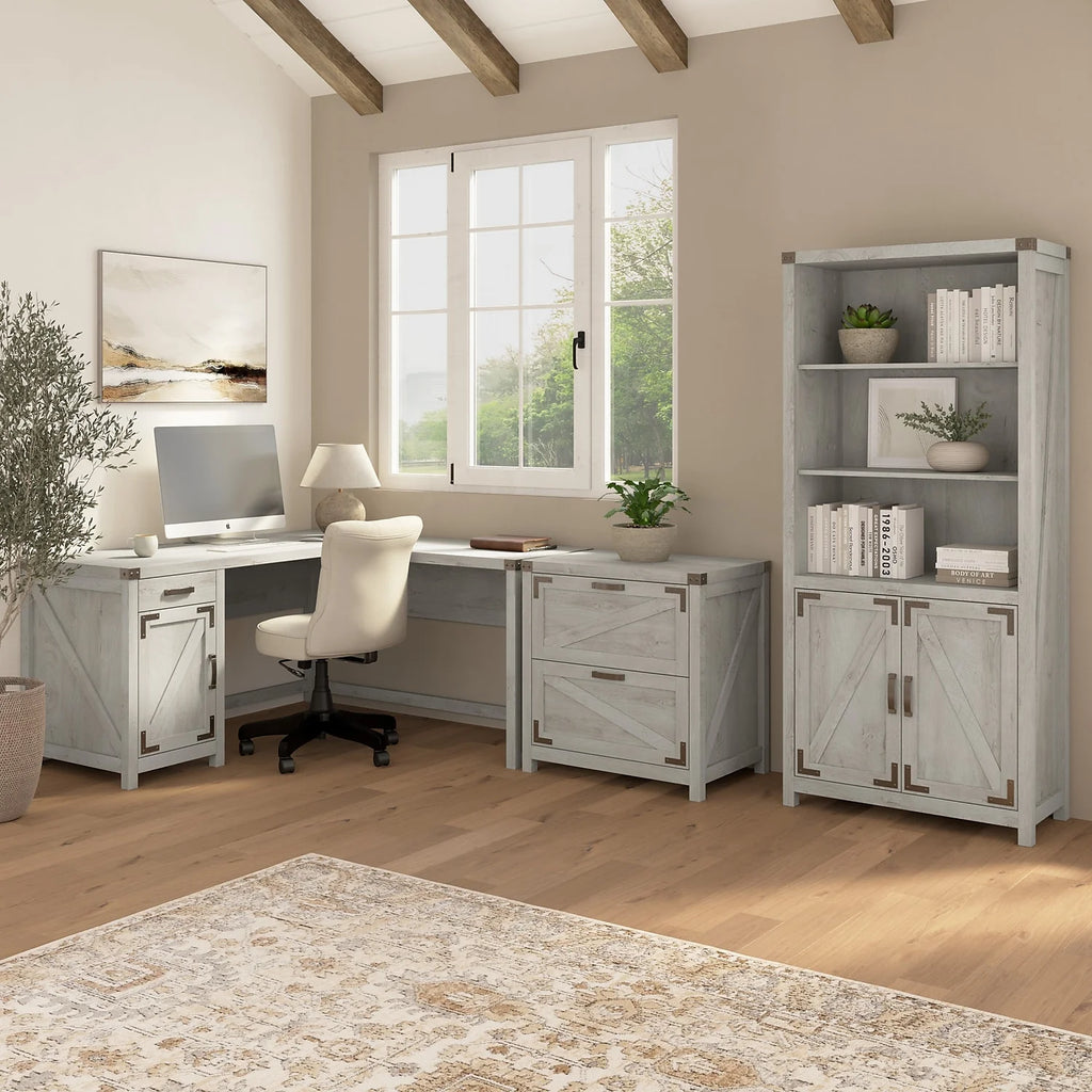 White 2 Drawer Lateral File Cabinet L2736