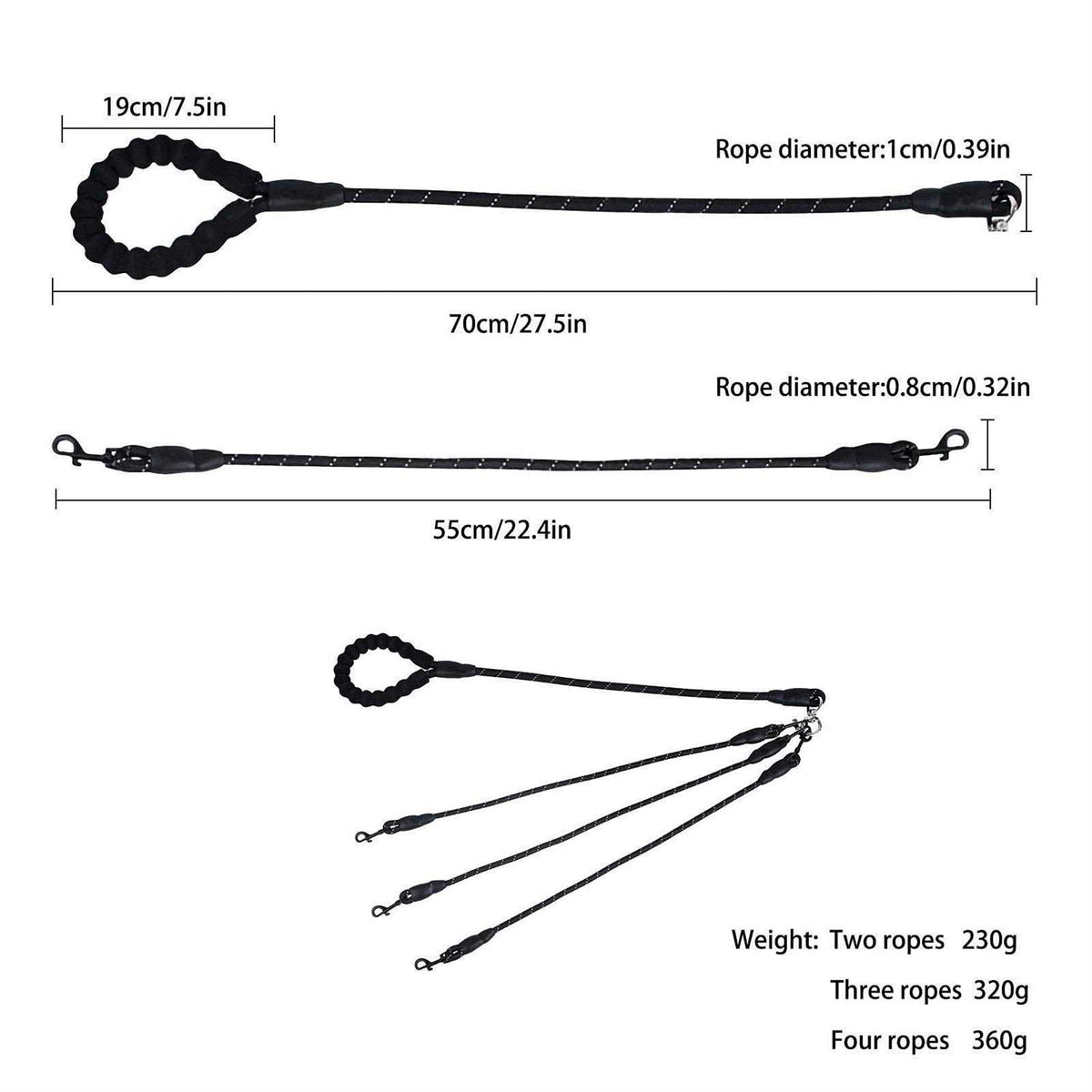 No Tangle Nylon Dog Leash S262388