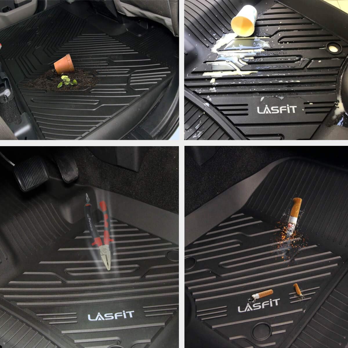All Weather TPE Car Floor Liners 1st & 2nd Row K667