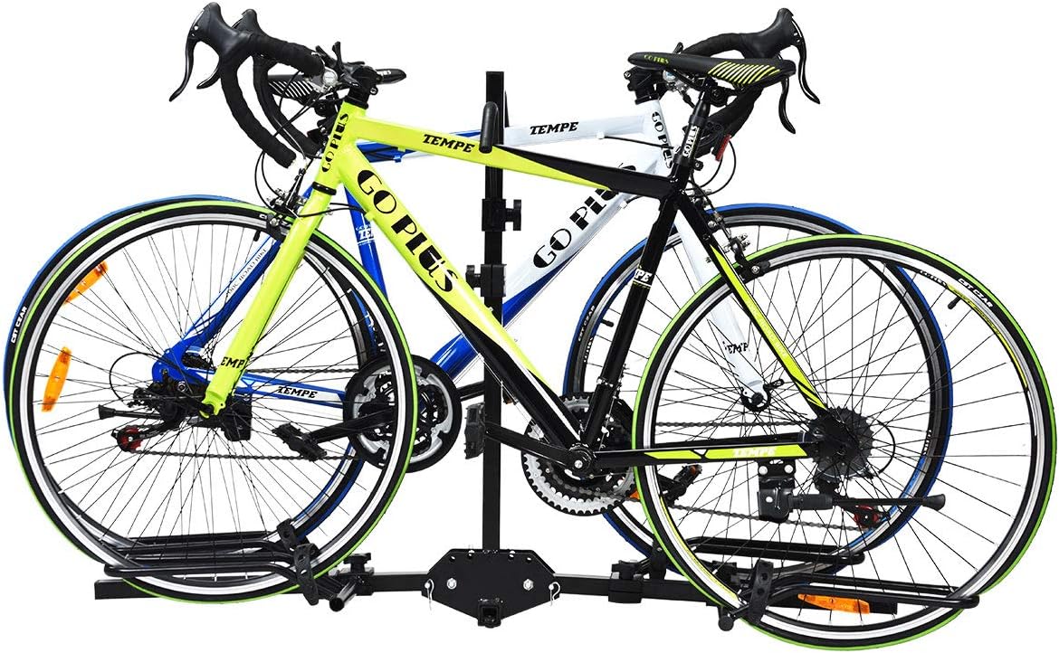 2-Bike Hitch Mount Rack Foldable Receiver L7381