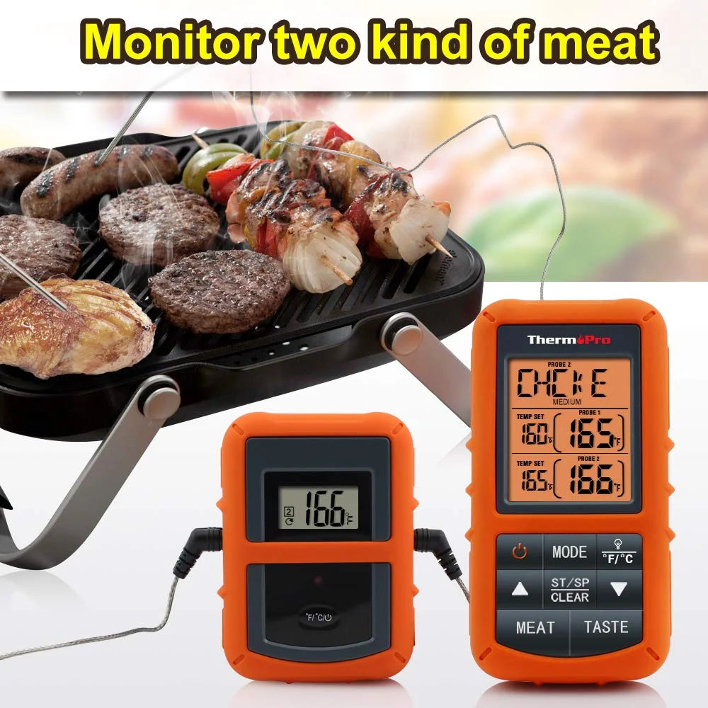 Wireless Remote Dual Probe Meat Thermometer C3921