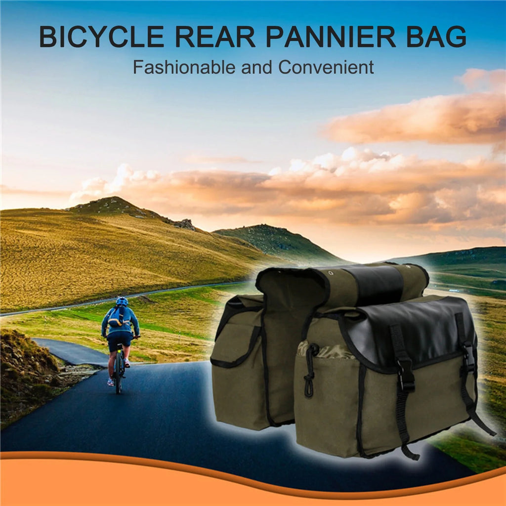 Waterproof Canvas Motorbike Saddle Bag C1275