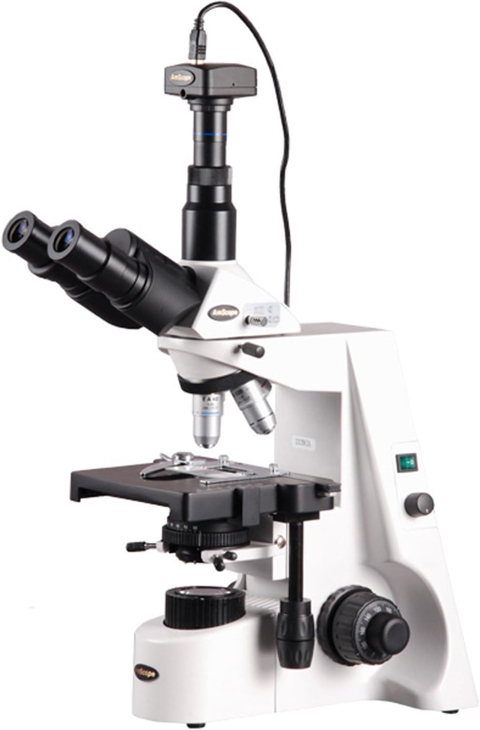 Digital Trinocular Compound Microscope, 40X-2500X Magnification, 5MP Camera O1751