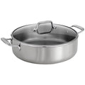 6 Qt Covered Stainless Steel Braiser Pan O75865