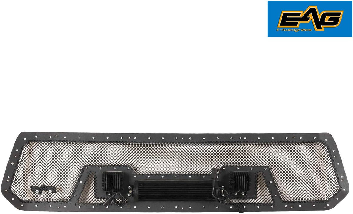 Rivet Stainless Steel Wire Mesh Grille With LED Lights Y37000