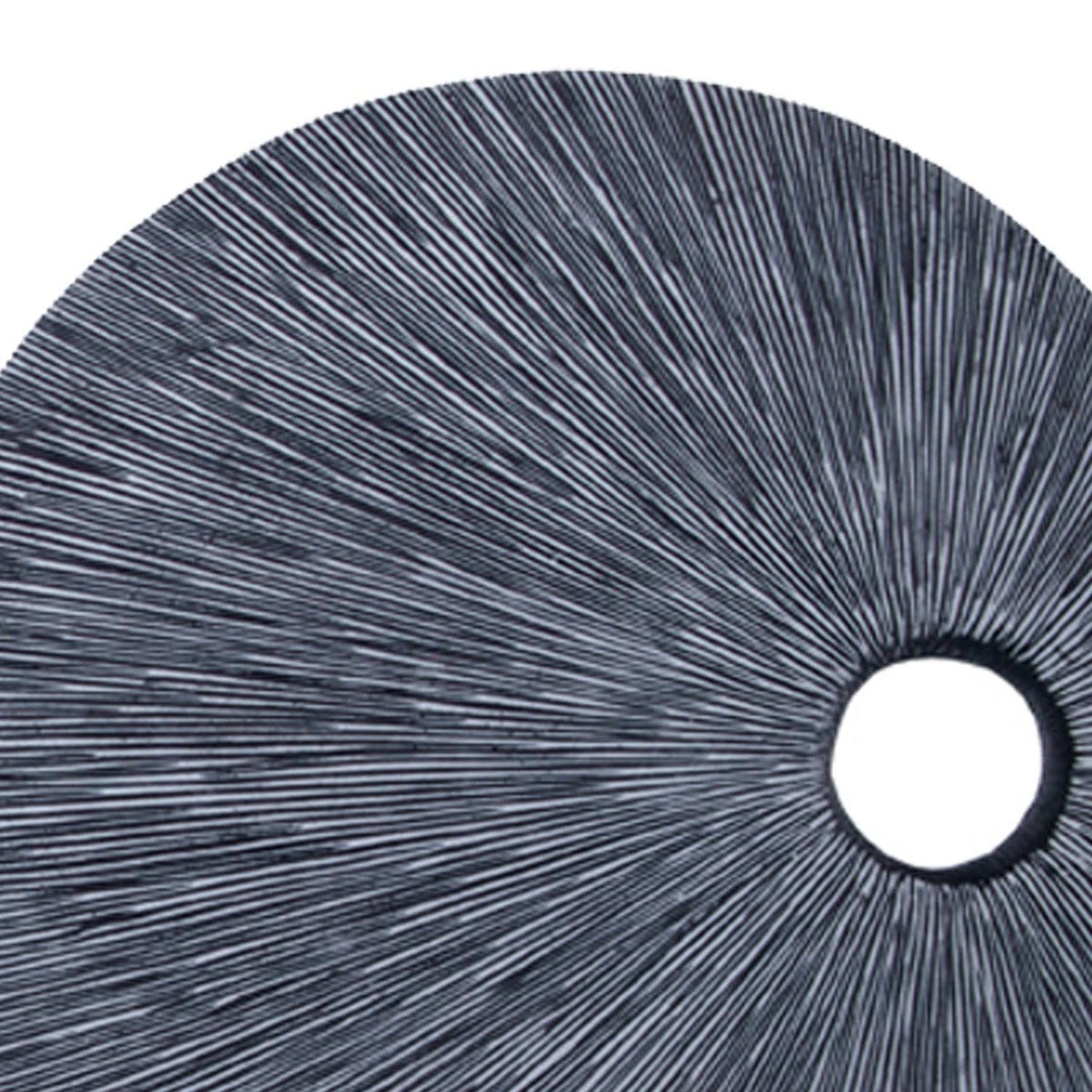 Medium Gray Round Sandstone Wall Decor G25367