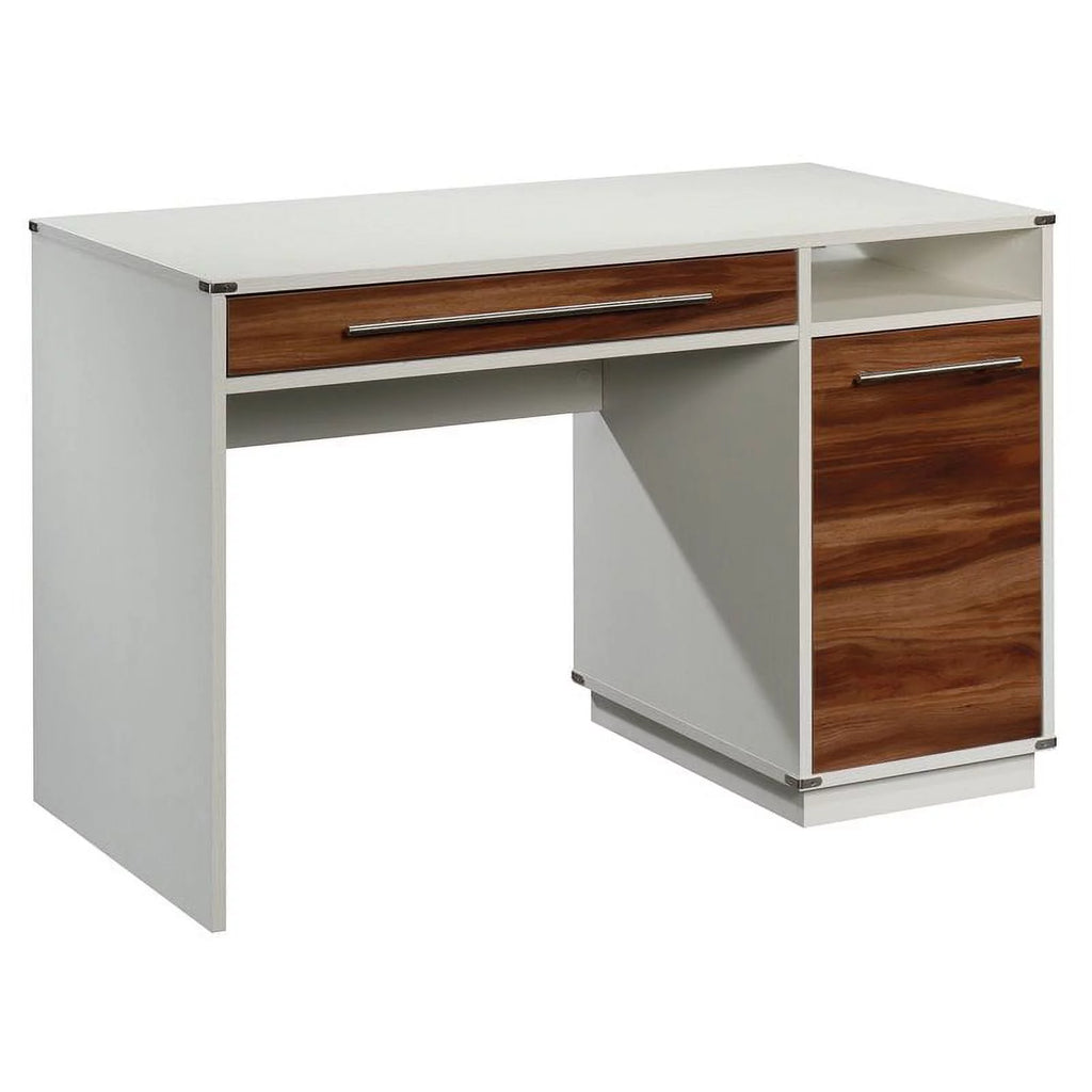 Pearl Oak Single Pedestal Computer Desk H880