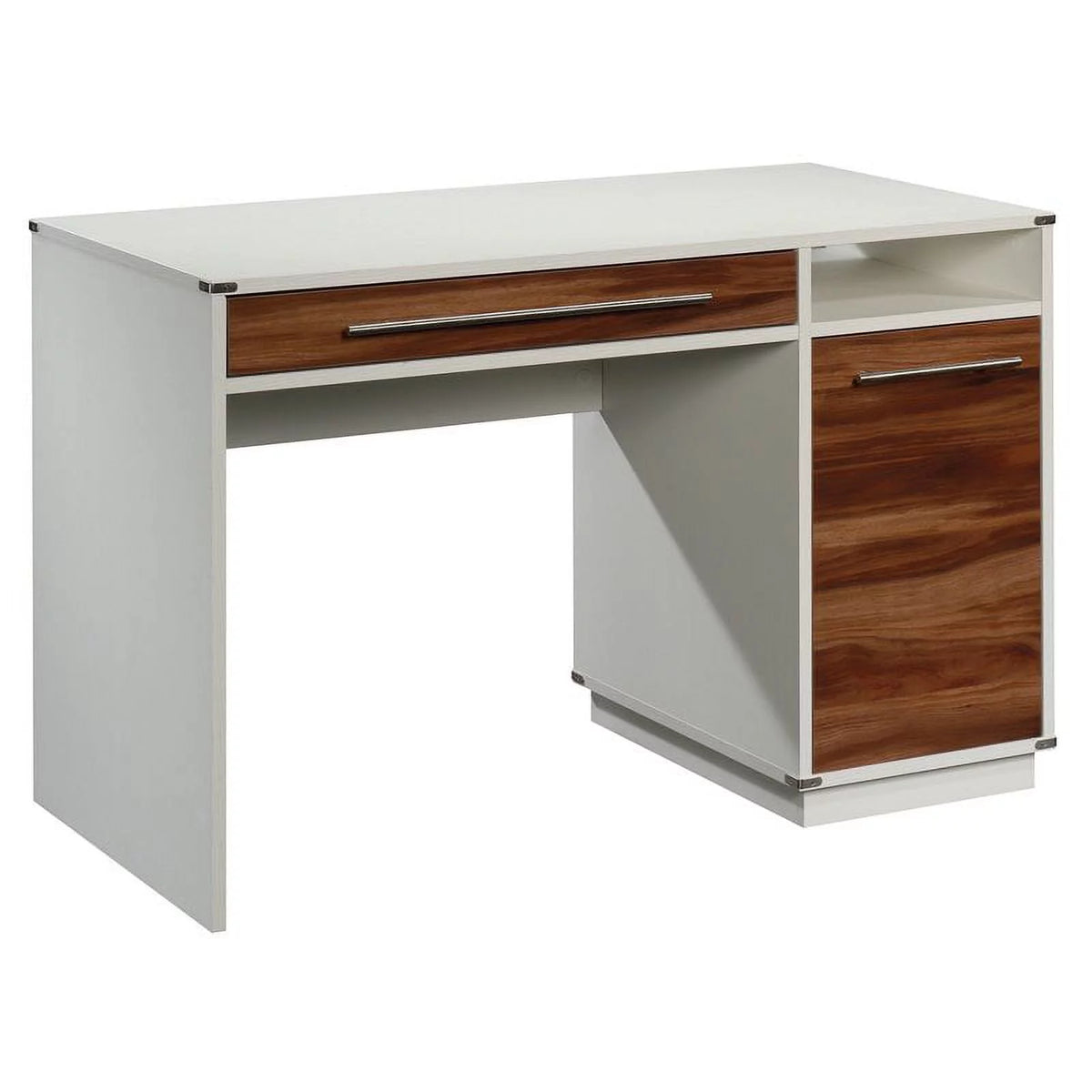 Pearl Oak Single Pedestal Computer Desk H880
