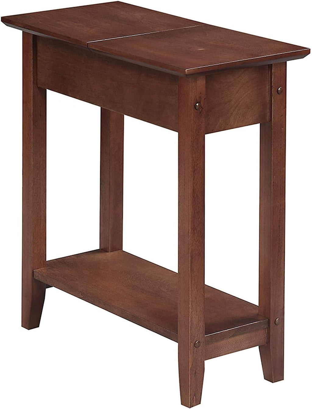 Dark Walnut Flip Top End Table Z41063