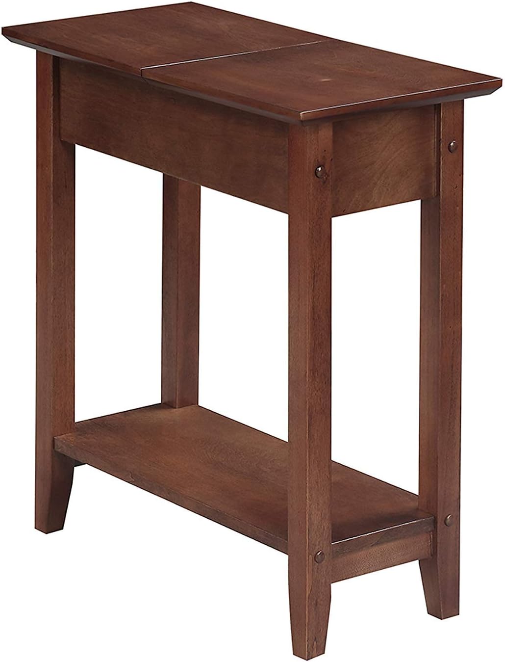 Dark Walnut Flip Top End Table Z41063