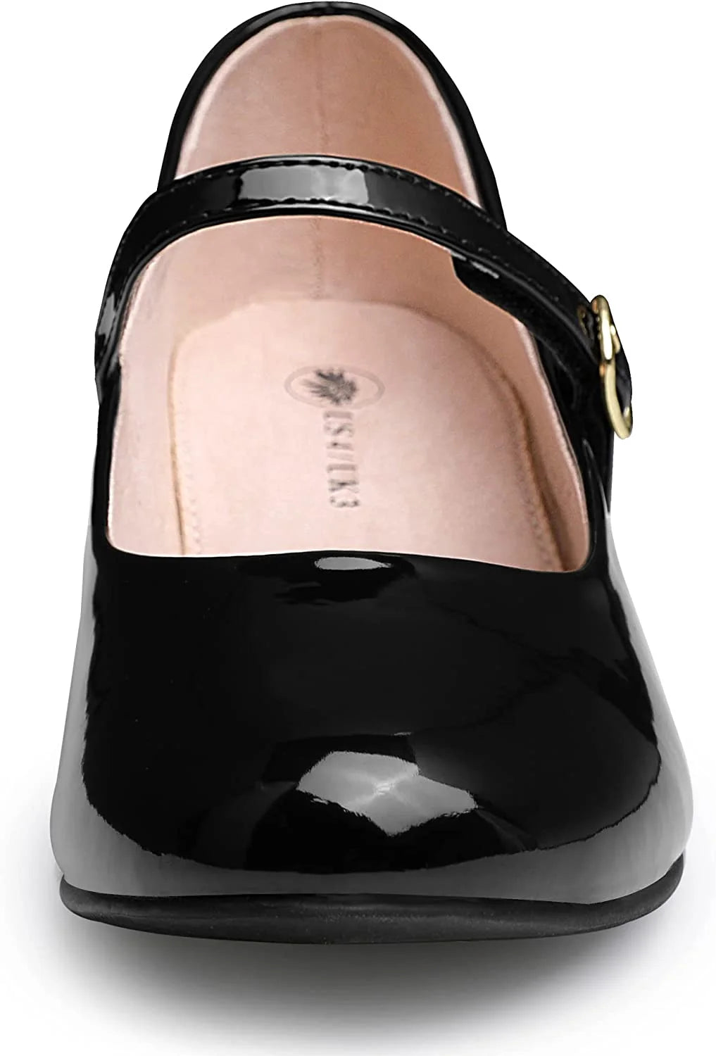Black Mary Jane Dress Shoes Low Heels I1419