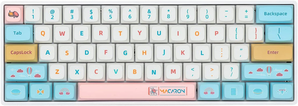 61 Keys Hot Swappable Programmable Mechanical Wired Keyboard C390