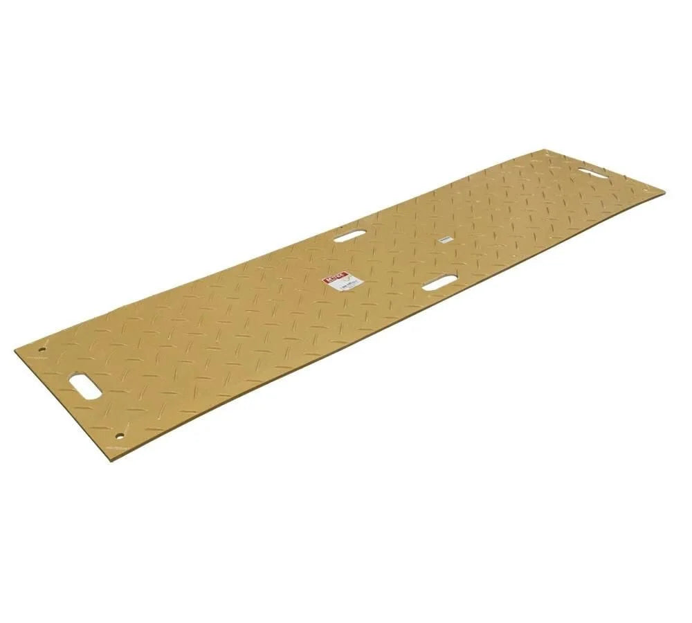 4 Pcs Tan Ground Protection Mats, 2' x 8', Heavy Equipment Mats O518