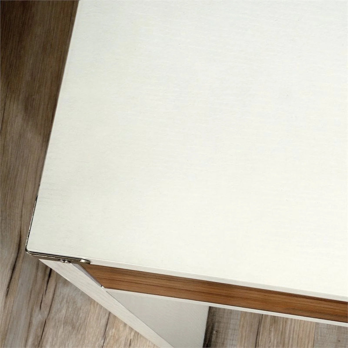 Pearl Oak Single Pedestal Computer Desk H880
