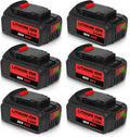 6Packs 20Volt 5.0Ah Lithium Battery T94547