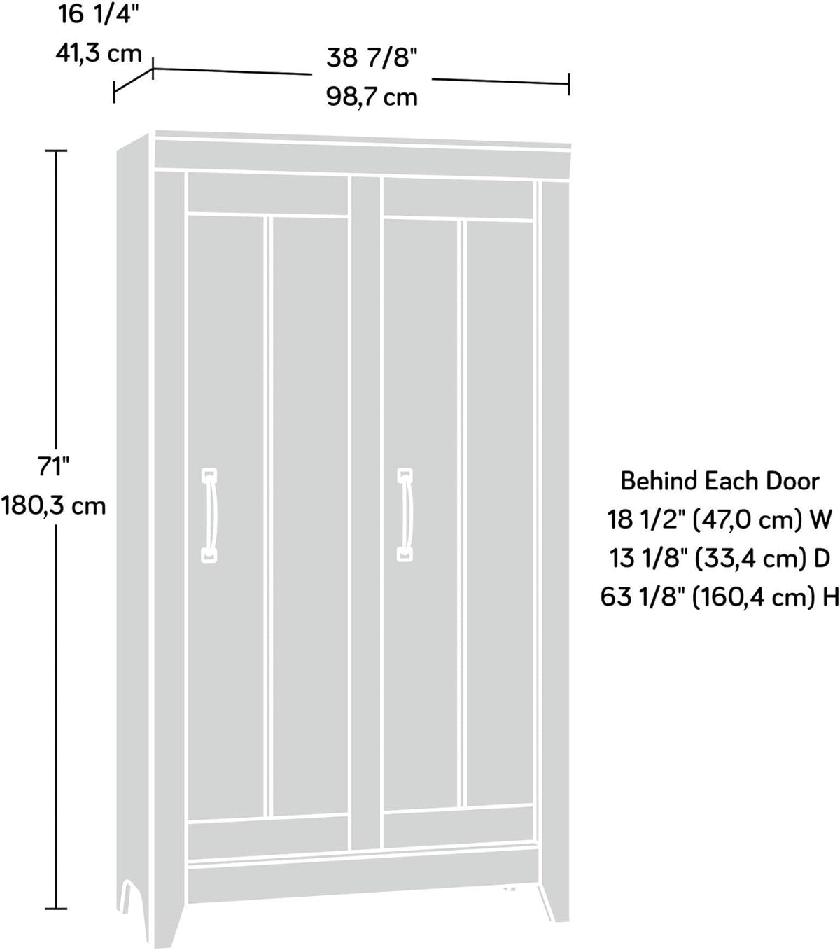 Craftsman Oak Storage Cabinet B3323