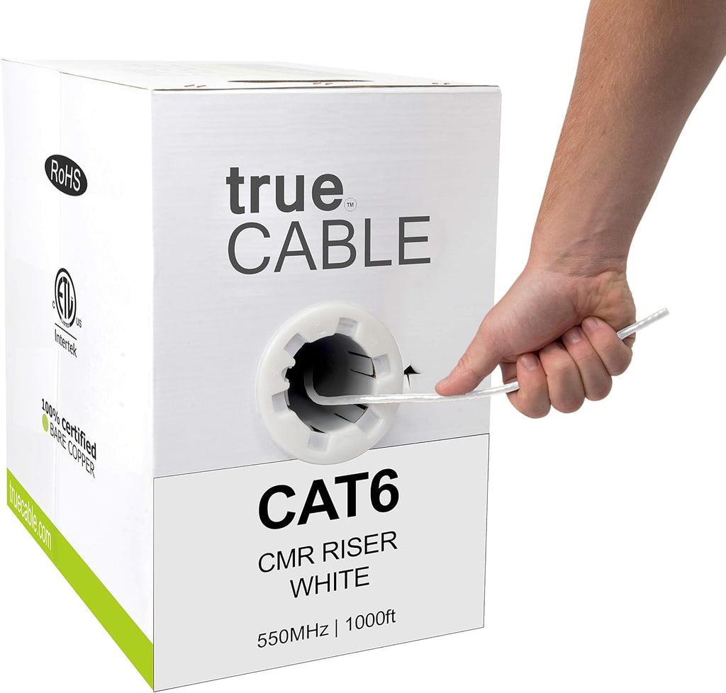 1000ft Gray 23AWG 4 Pair Solid Bare Copper Bulk Ethernet Cable L127