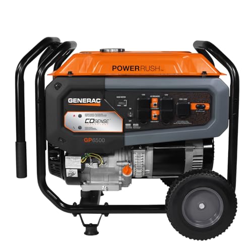 8,000-Watt Gas-Powered Portable Generator with Electric Start D65935