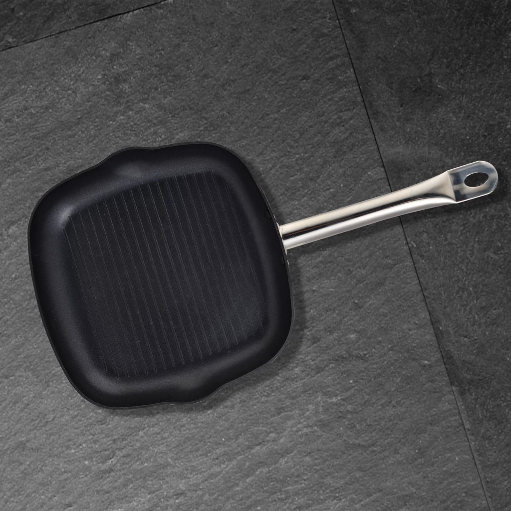 11" Black Cast Aluminum Non Stick Grill Pan W6033