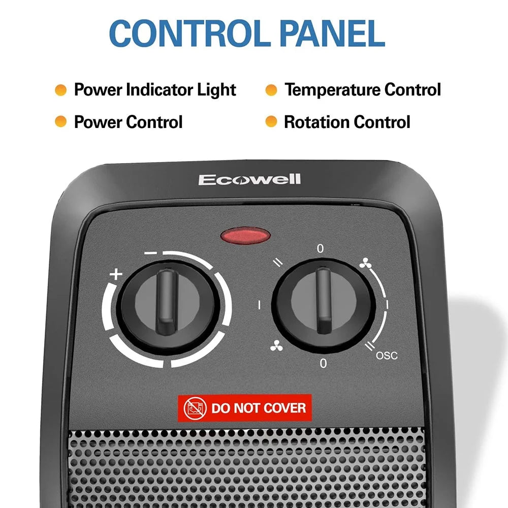 1500W Ceramic Electric Tower Heater V682645
