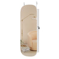 White Lockable Wall Mounted Jewelry Cabinet with Mirror I3129