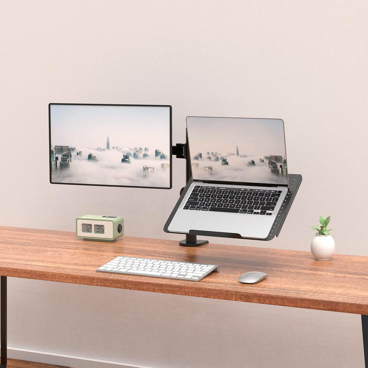 Black Desk Mount for Laptop and Monitor, Pack of 2 U3138