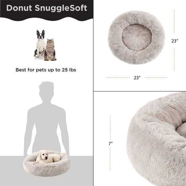 Faux Rabbit Fur Memory Foam Calming Bed Y666