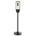 White Automatic Gel Hand Sanitizer and Soap Dispenser with Floor Stand Z104