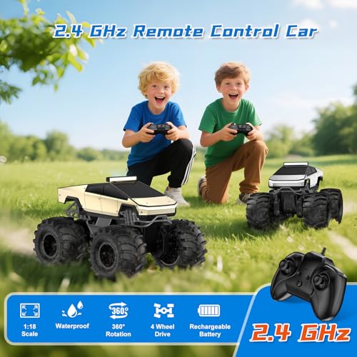 1:18 2.4 GHz Waterproof 4WD Off-Road RC Monster Truck A92703