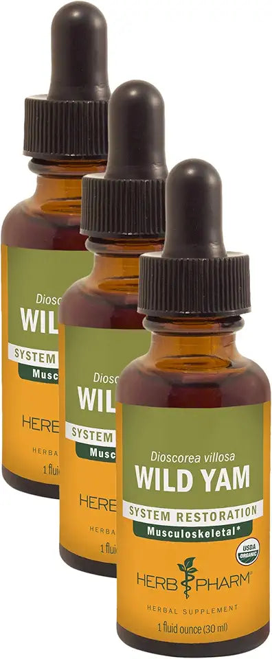 Organic Wild Yam Liquid Extract 1 Ounce Pack of 3 D10621